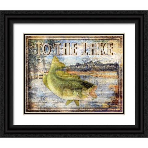 To the Lake Black Ornate Wood Framed Art Print with Double Matting by Brent, Paul
