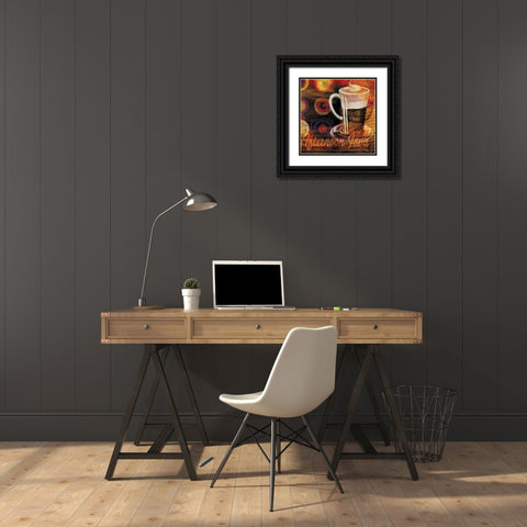 Coffee Break II Black Ornate Wood Framed Art Print with Double Matting by Brent, Paul