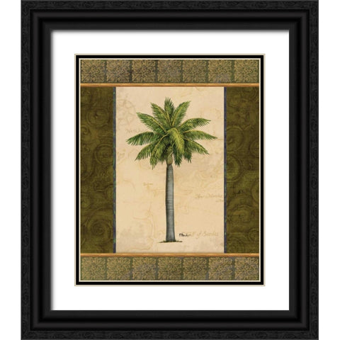 East Indies Palm II Black Ornate Wood Framed Art Print with Double Matting by Brent, Paul