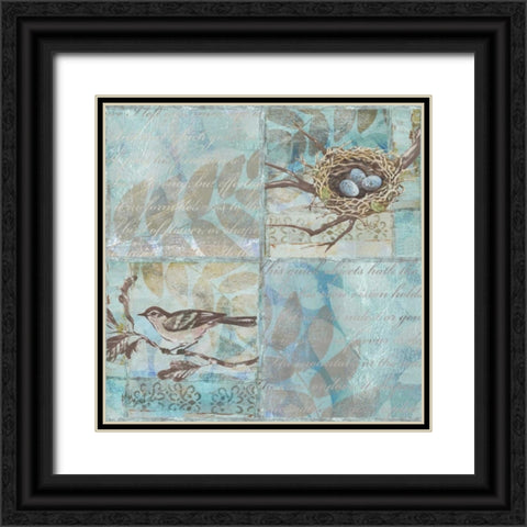 Florentine Songbird II Black Ornate Wood Framed Art Print with Double Matting by Brent, Paul