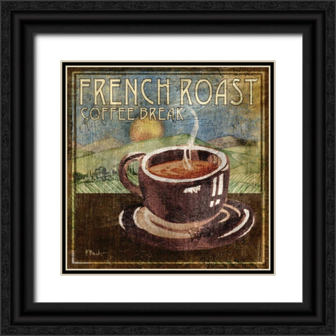 French Roast Black Ornate Wood Framed Art Print with Double Matting by Brent, Paul