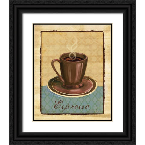 Coffee Club I Black Ornate Wood Framed Art Print with Double Matting by Brent, Paul
