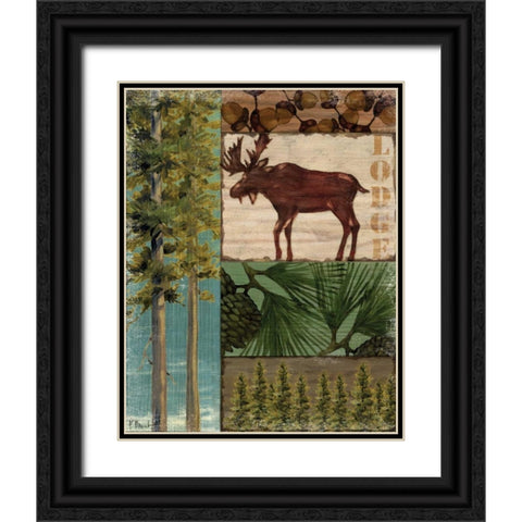 Nature Trail I Black Ornate Wood Framed Art Print with Double Matting by Brent, Paul