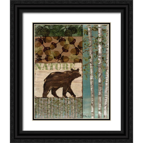 Nature Trail II Black Ornate Wood Framed Art Print with Double Matting by Brent, Paul