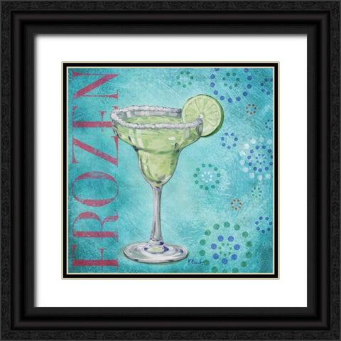 Calypso Cocktails II Black Ornate Wood Framed Art Print with Double Matting by Brent, Paul