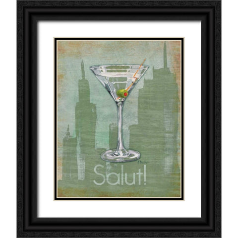 Big City Cocktail III Black Ornate Wood Framed Art Print with Double Matting by Brent, Paul