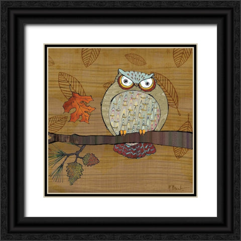 Awesome Owls III Black Ornate Wood Framed Art Print with Double Matting by Brent, Paul