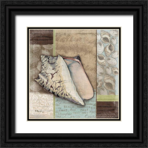 Santa Rosa Shell I Black Ornate Wood Framed Art Print with Double Matting by Brent, Paul