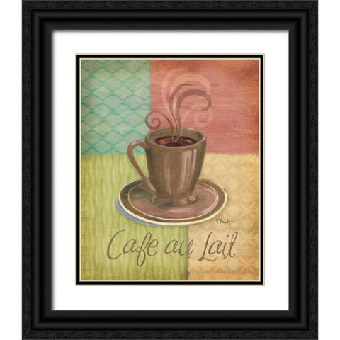 Quattro Coffee II Black Ornate Wood Framed Art Print with Double Matting by Brent, Paul