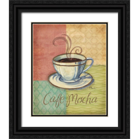 Quattro Coffee IV Black Ornate Wood Framed Art Print with Double Matting by Brent, Paul