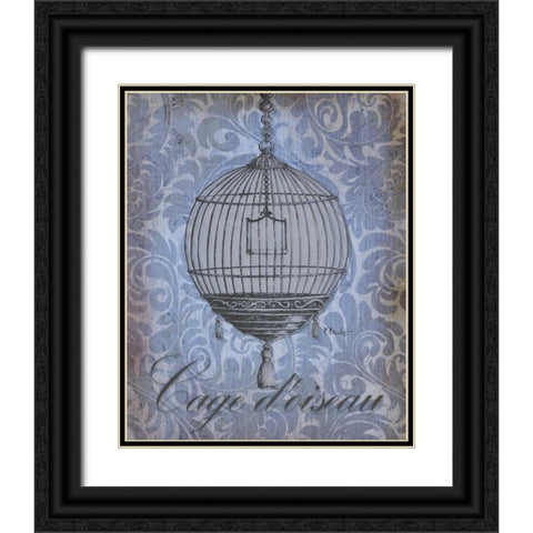 Parisian Market I Black Ornate Wood Framed Art Print with Double Matting by Brent, Paul