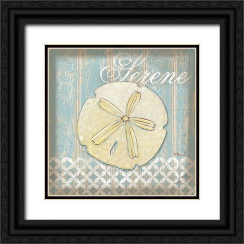 Spa Shells I Black Ornate Wood Framed Art Print with Double Matting by Brent, Paul