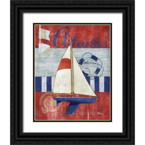 Maritime Boat I Black Ornate Wood Framed Art Print with Double Matting by Brent, Paul