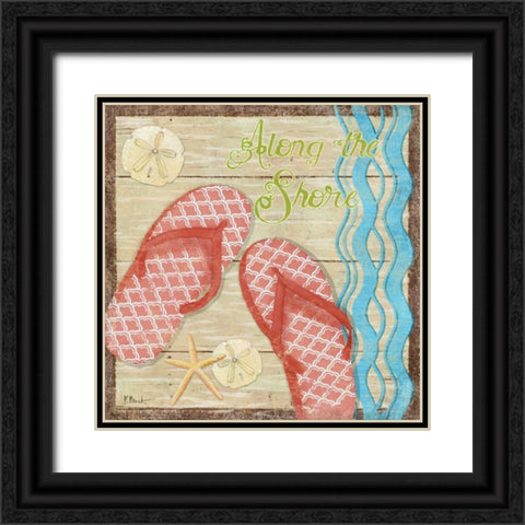 Hit the Beach II Black Ornate Wood Framed Art Print with Double Matting by Brent, Paul