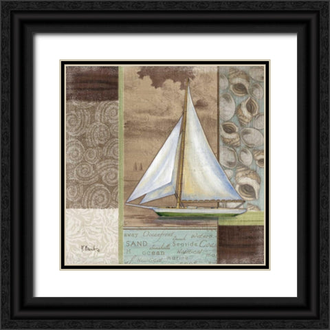 Santa Rosa Boat I Black Ornate Wood Framed Art Print with Double Matting by Brent, Paul