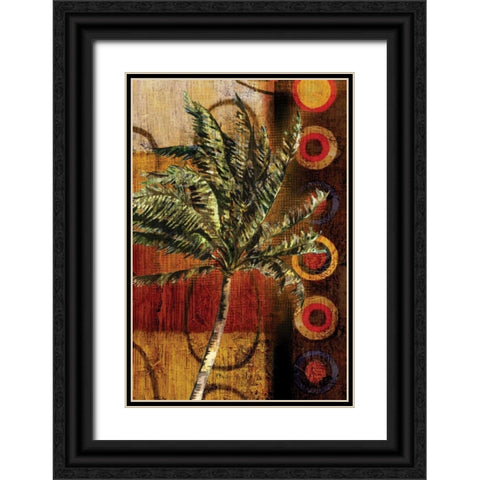 Modern Palm I Black Ornate Wood Framed Art Print with Double Matting by Brent, Paul