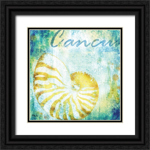 Martinique Shells I Black Ornate Wood Framed Art Print with Double Matting by Brent, Paul