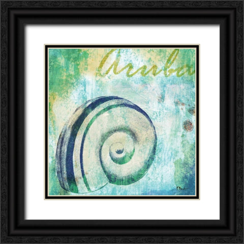 Martinique Shells III Black Ornate Wood Framed Art Print with Double Matting by Brent, Paul