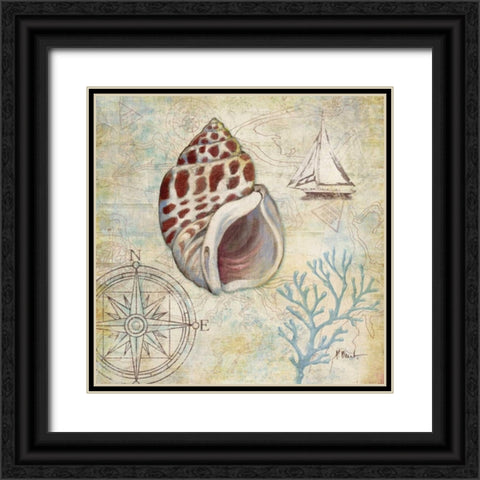Discovery Shell IV Black Ornate Wood Framed Art Print with Double Matting by Brent, Paul