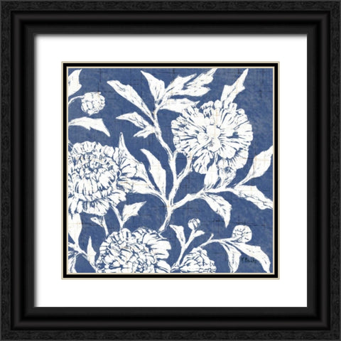 Jardin Floral II Black Ornate Wood Framed Art Print with Double Matting by Brent, Paul