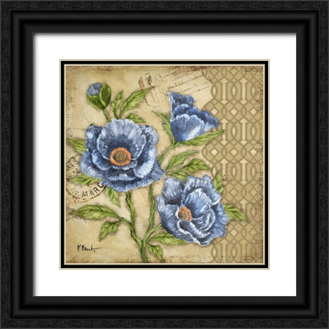 Courtyard Garden I Black Ornate Wood Framed Art Print with Double Matting by Brent, Paul