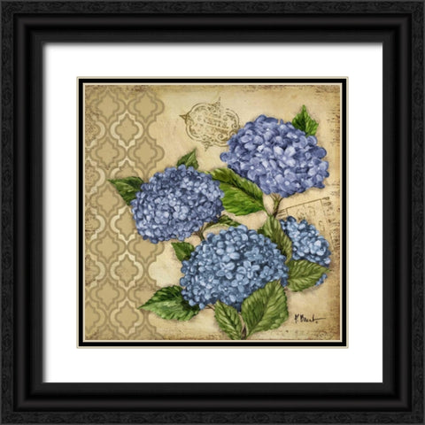Courtyard Garden II Black Ornate Wood Framed Art Print with Double Matting by Brent, Paul