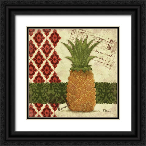 Thai Pineapple I Black Ornate Wood Framed Art Print with Double Matting by Brent, Paul