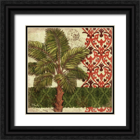 Thai Palm II Black Ornate Wood Framed Art Print with Double Matting by Brent, Paul