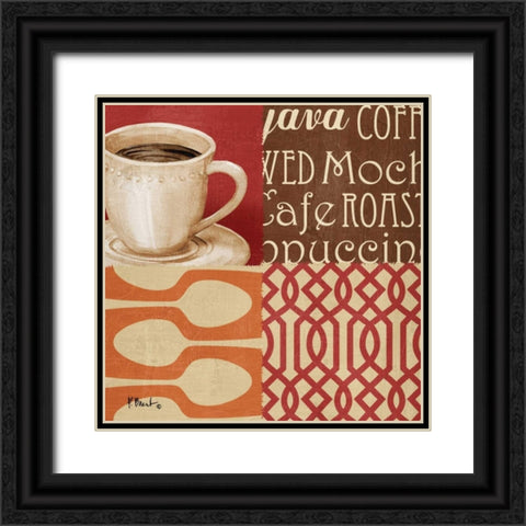 Java Collage II Black Ornate Wood Framed Art Print with Double Matting by Brent, Paul