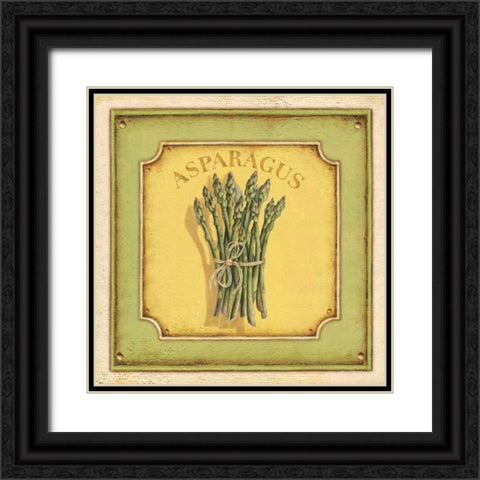 Asparagus Black Ornate Wood Framed Art Print with Double Matting by Brissonnet, Daphne