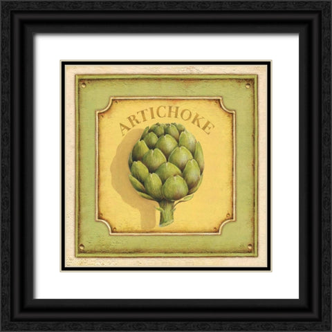Artichoke Black Ornate Wood Framed Art Print with Double Matting by Brissonnet, Daphne