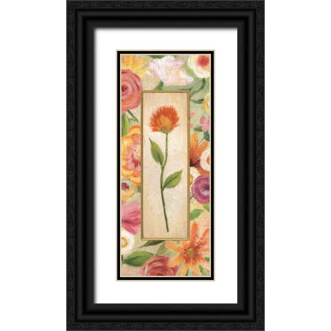 Sweet Romance Panel I Black Ornate Wood Framed Art Print with Double Matting by Brissonnet, Daphne