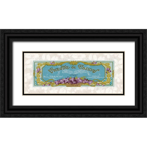 Violette de Cannes Black Ornate Wood Framed Art Print with Double Matting by Berman, Susan