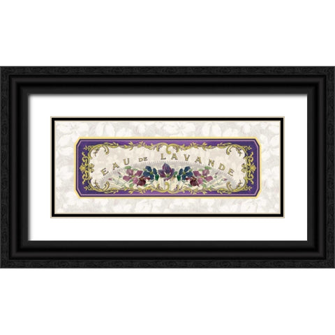Eau de Lavande Black Ornate Wood Framed Art Print with Double Matting by Berman, Susan
