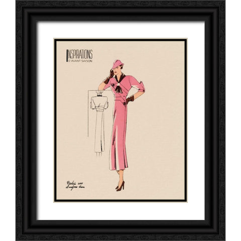 Inspirations II Black Ornate Wood Framed Art Print with Double Matting by Berman, Susan