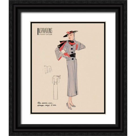 Inspirations IV Black Ornate Wood Framed Art Print with Double Matting by Berman, Susan