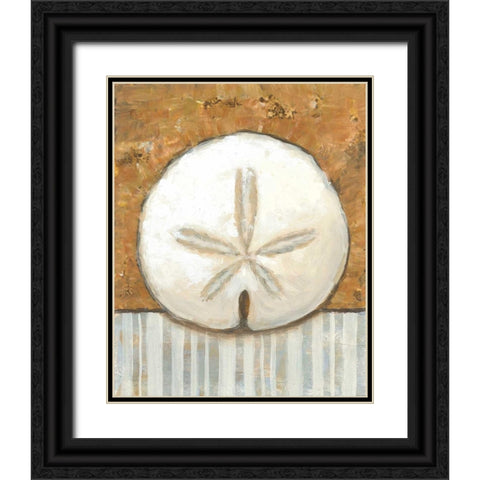 Vintage Shell IV Black Ornate Wood Framed Art Print with Double Matting by Bates, K.