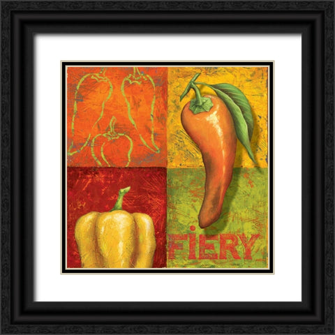 Chili I Black Ornate Wood Framed Art Print with Double Matting by Corbin, Delphine