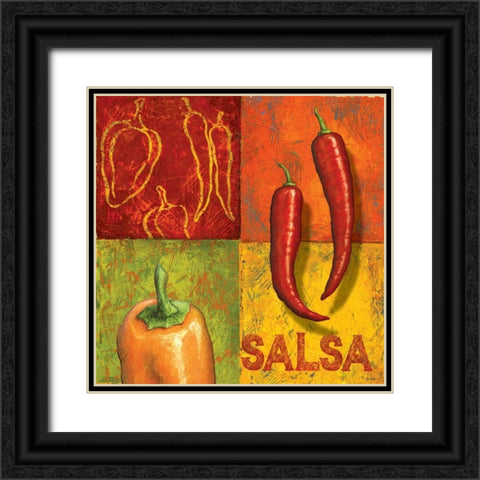 Chili II Black Ornate Wood Framed Art Print with Double Matting by Corbin, Delphine