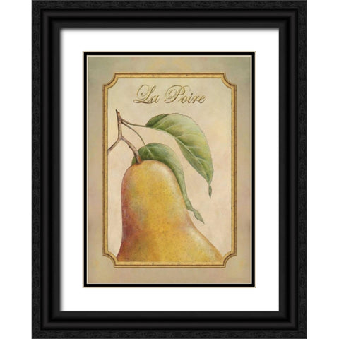 La Poire Black Ornate Wood Framed Art Print with Double Matting by Corbin, Delphine