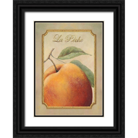 La Peche Black Ornate Wood Framed Art Print with Double Matting by Corbin, Delphine