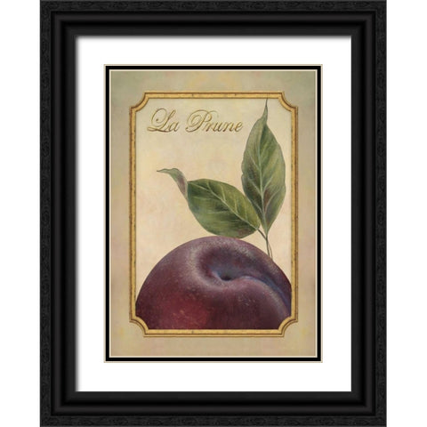 La Prune Black Ornate Wood Framed Art Print with Double Matting by Corbin, Delphine