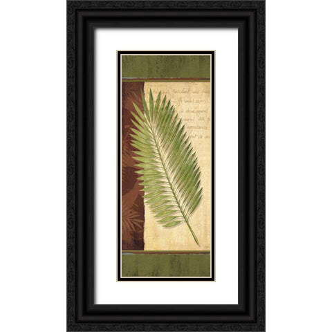 Palm Tropic Panel III Black Ornate Wood Framed Art Print with Double Matting by Corbin, Delphine