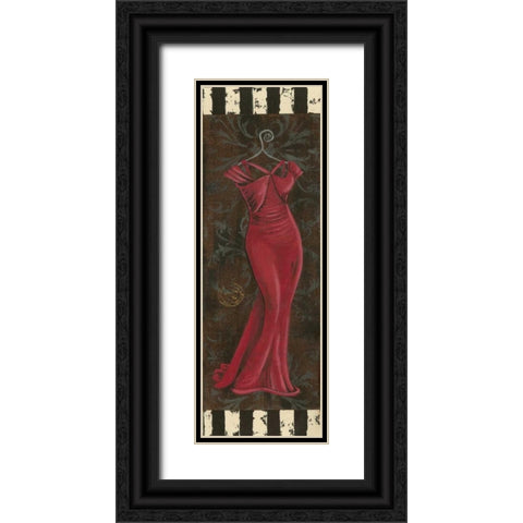 Fancy Dress I Black Ornate Wood Framed Art Print with Double Matting by Devereux, Sophie