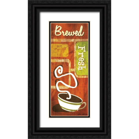 Retro Coffee II Black Ornate Wood Framed Art Print with Double Matting by Gamel, Stacy