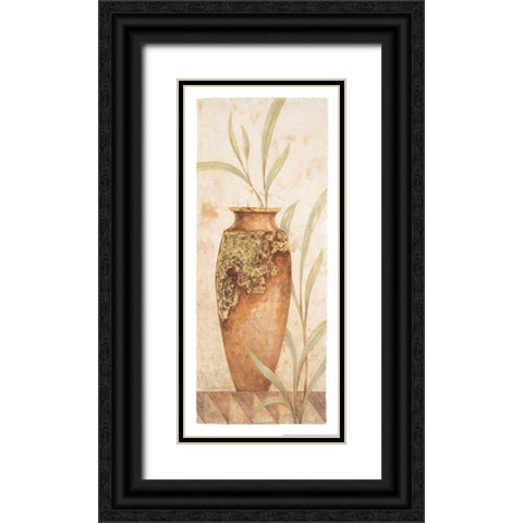 Rustic Venetian Urn I Black Ornate Wood Framed Art Print with Double Matting by Gladding, Pamela