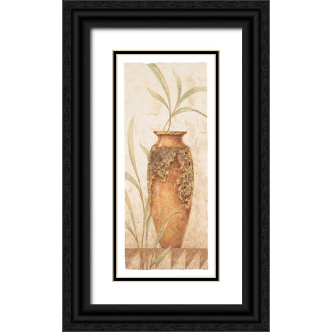 Rustic Venetian Urn II Black Ornate Wood Framed Art Print with Double Matting by Gladding, Pamela