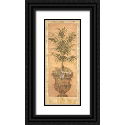 Parlor Palm III Black Ornate Wood Framed Art Print with Double Matting by Gladding, Pamela