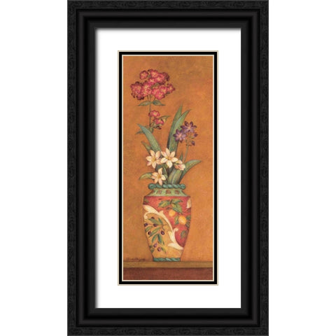 Pavan IV Black Ornate Wood Framed Art Print with Double Matting by Gladding, Pamela