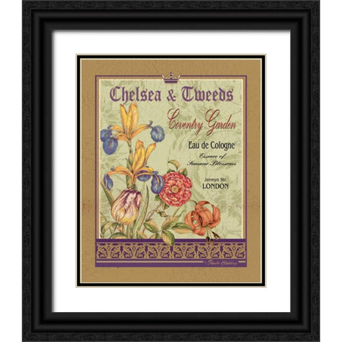 Coventry Garden Black Ornate Wood Framed Art Print with Double Matting by Gladding, Pamela